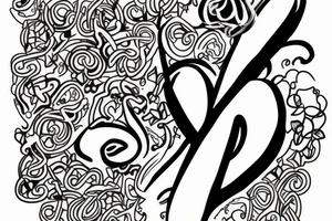 the names Kobe and Kyndall with the infinity symbol tattoo idea