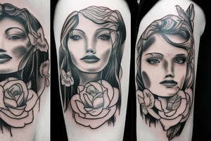 Mother Nature portrait tattoo idea