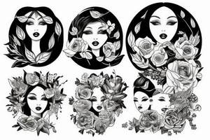 Mother Nature portrait tattoo idea