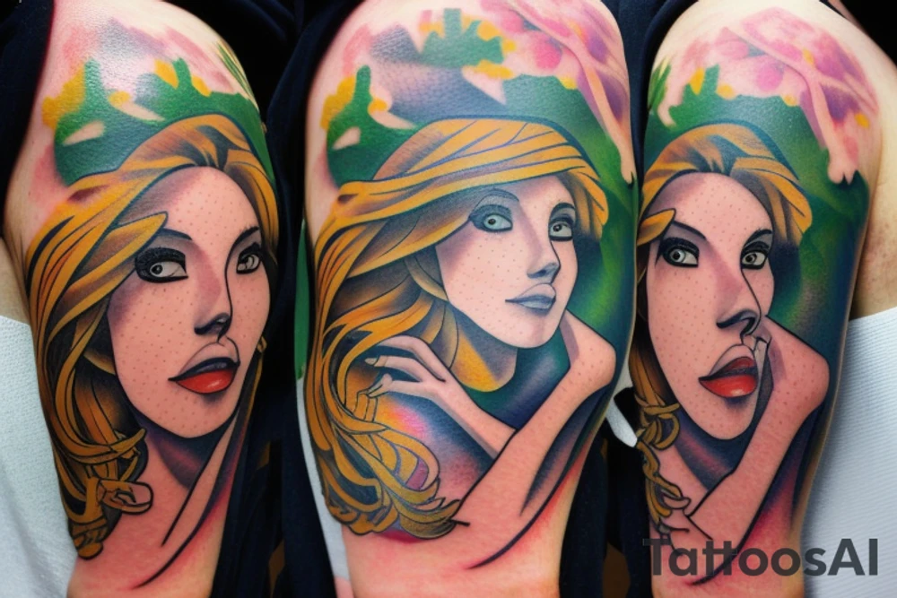 Mother Nature portrait tattoo idea