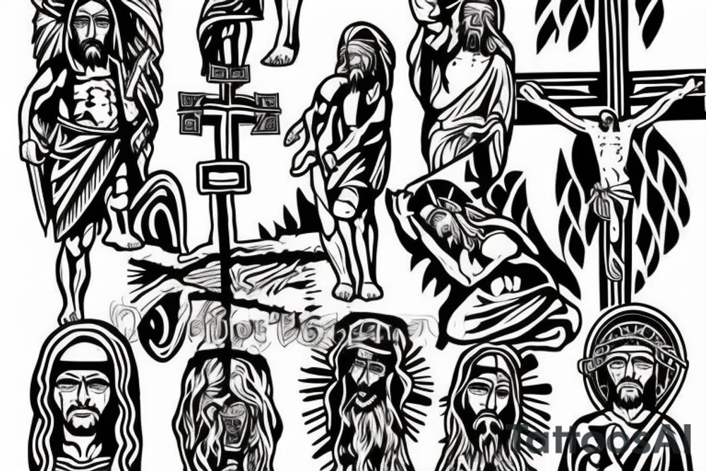 Jesus, cross, bibleverse tattoo idea