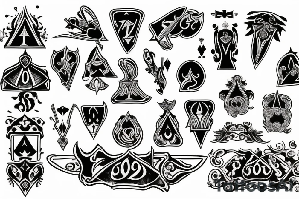 Ace of spades tattoo idea