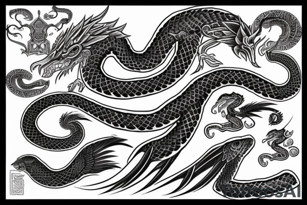 Quetzalcoatl tattoo idea