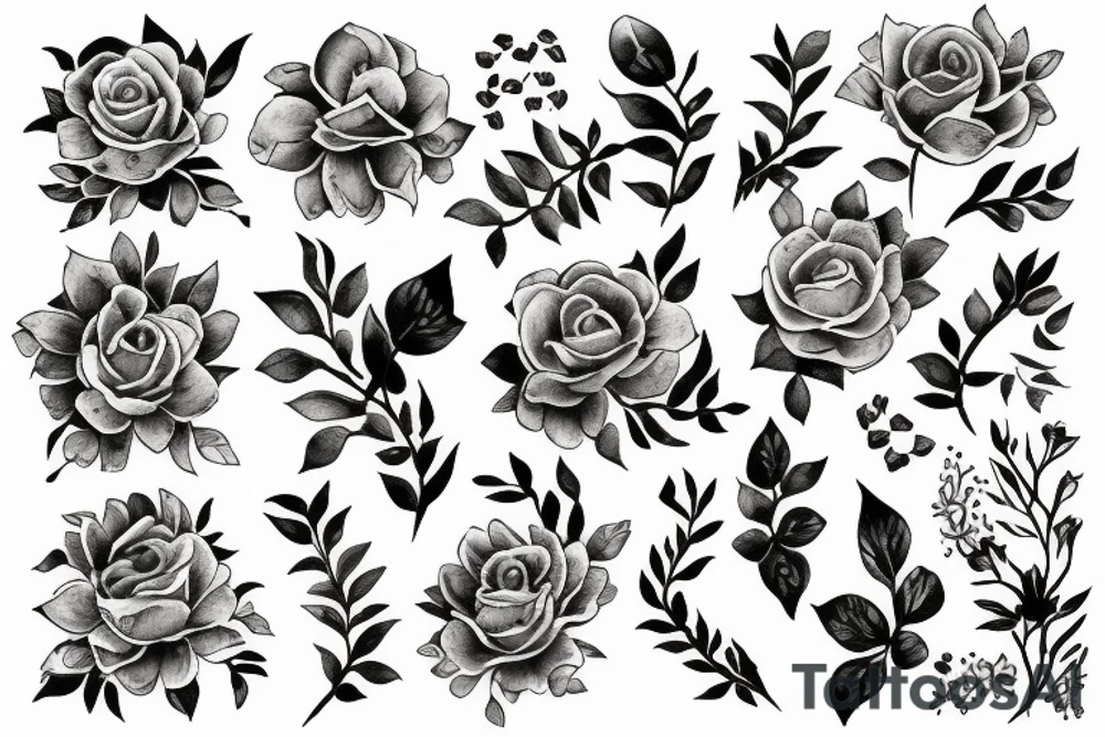 Flowers tattoo idea