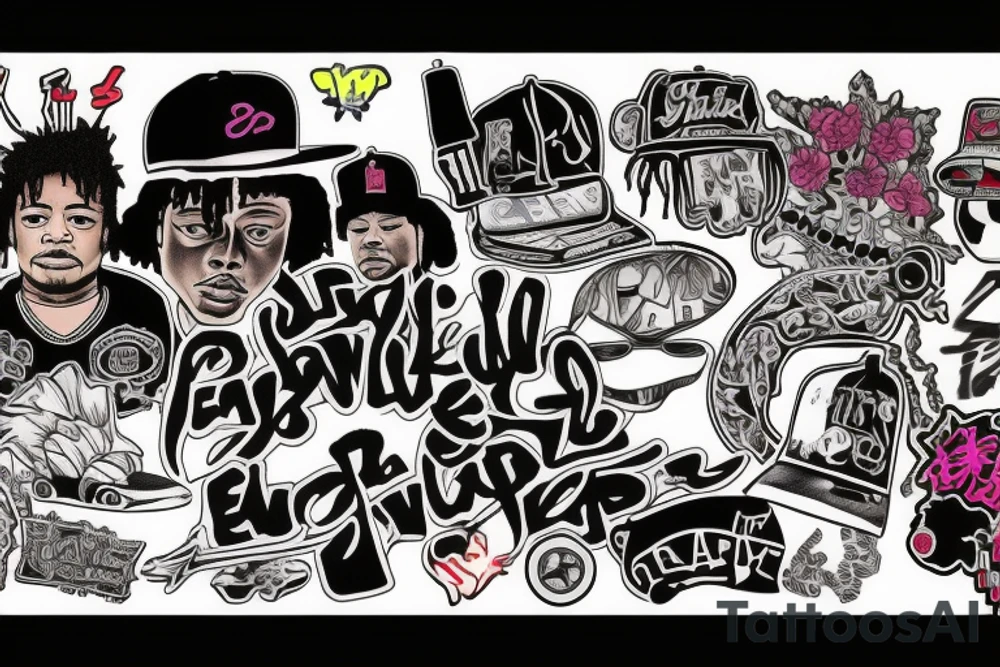 juice wrld and eazy e tattoo idea