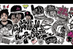 juice wrld and eazy e tattoo idea