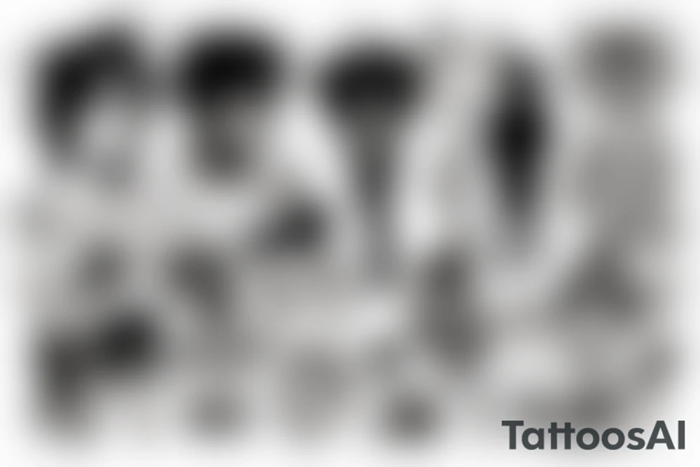 juice wrld with  eazy e tattoo idea