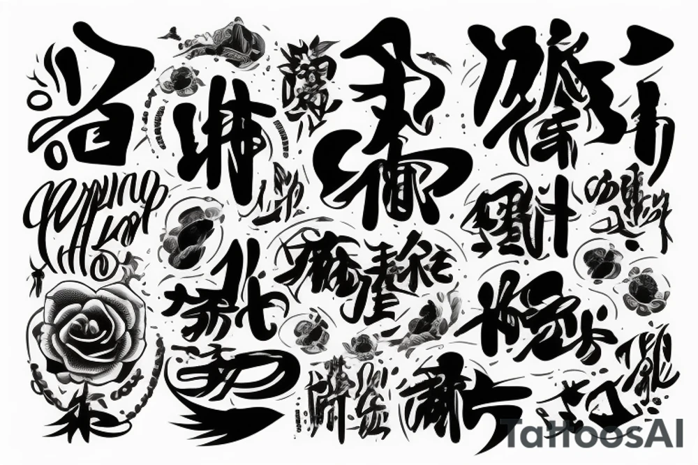 palabra resiliencia en chino tattoo idea