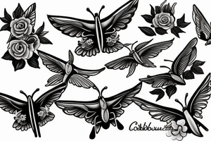colibri tattoo idea
