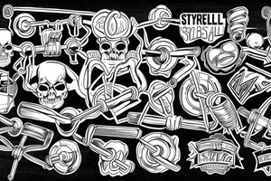 Something related to the gym Barbell tattoo idea