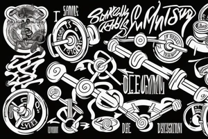 Something related to the gym Barbell tattoo idea