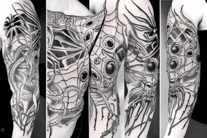 crazy spider tattoo idea