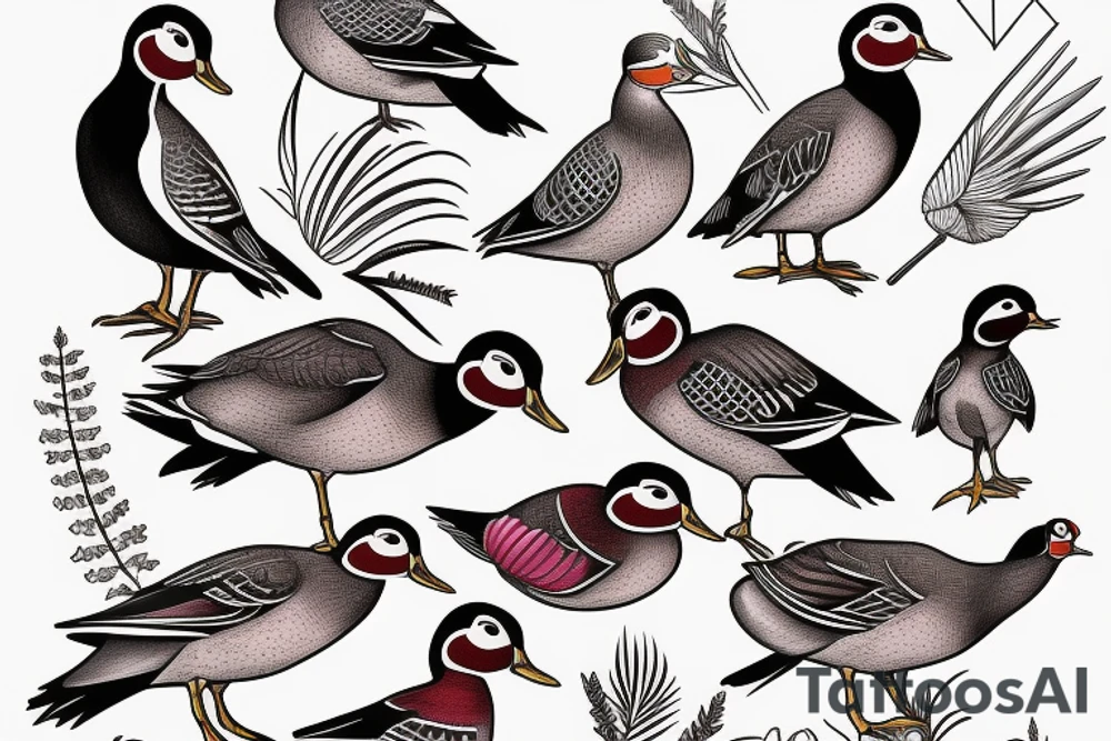 Wood duck tattoo idea