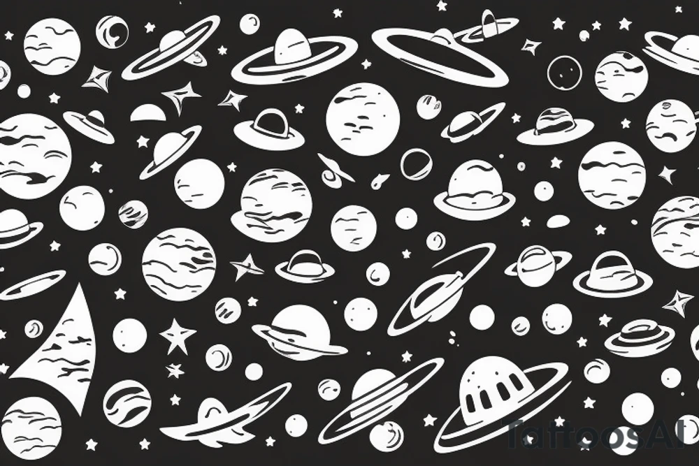 space tattoo idea
