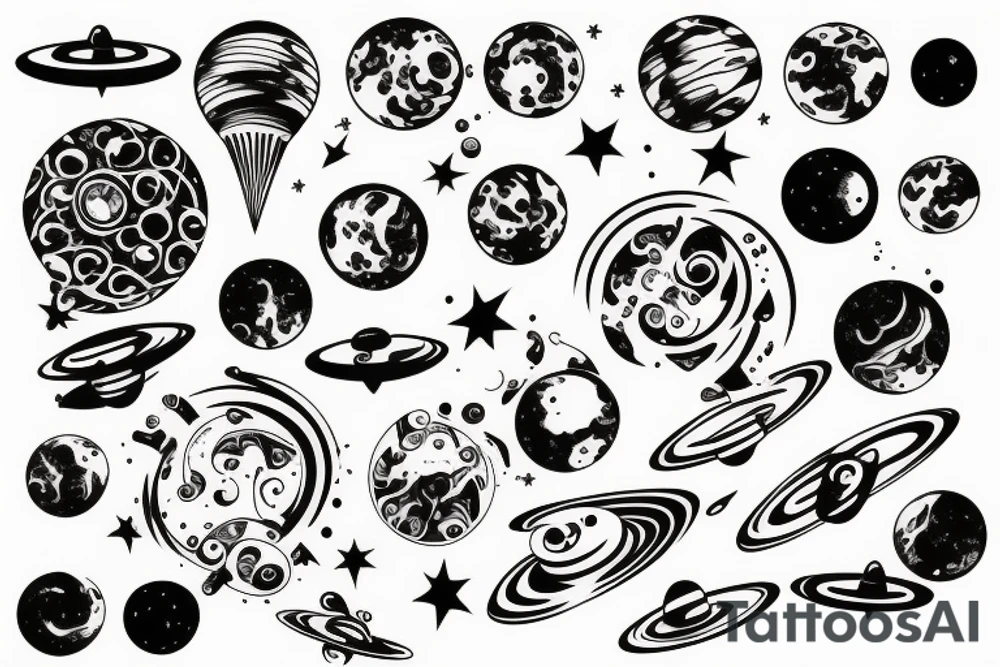 space tattoo idea
