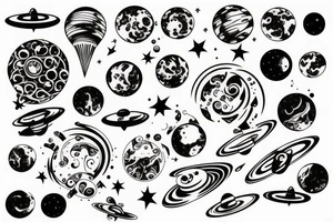 space tattoo idea