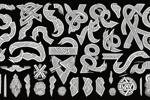 slavic runes blood tattoo idea