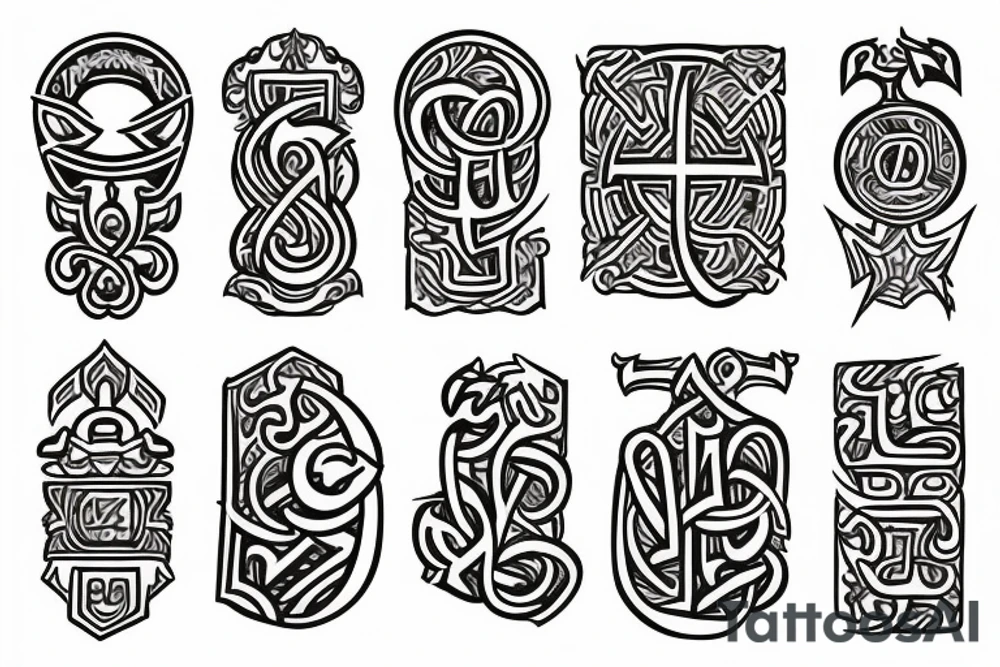 slavic runes tattoo idea