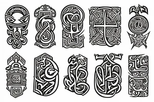 slavic runes tattoo idea
