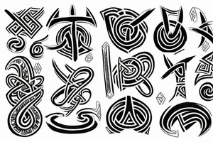 Scandinavian runes tattoo idea