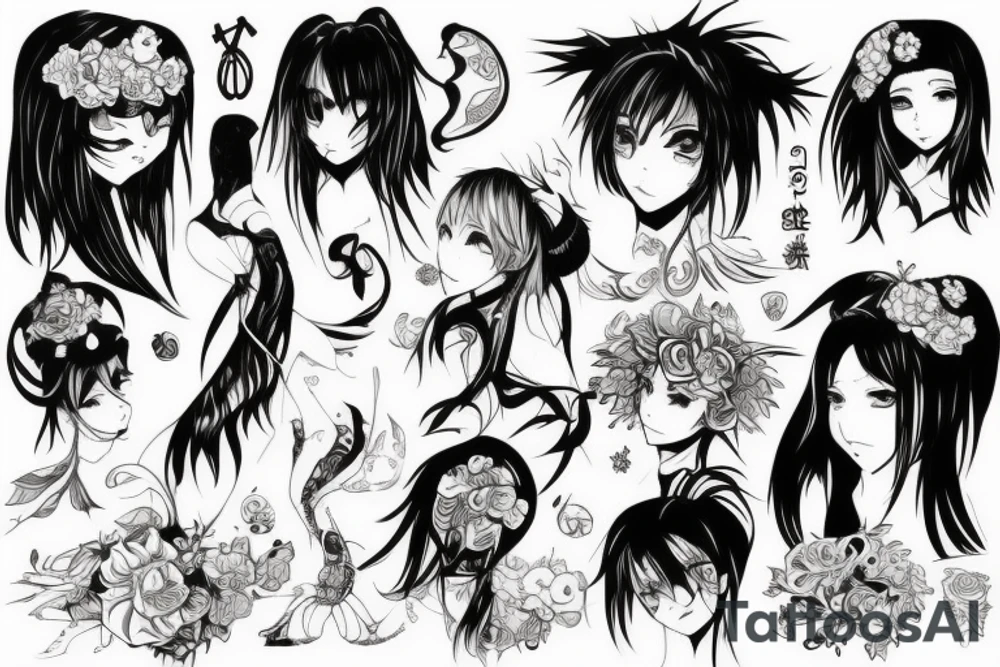 Anime klava koka tattoo idea