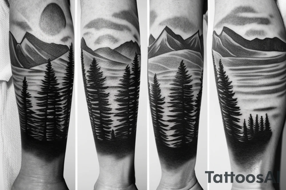 Mountain, lanscape tattoo idea