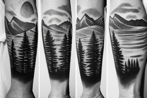 Mountain, lanscape tattoo idea