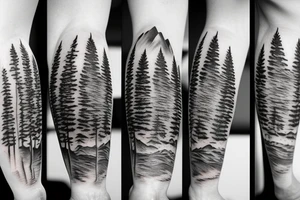 Mountain, land
scape tattoo idea