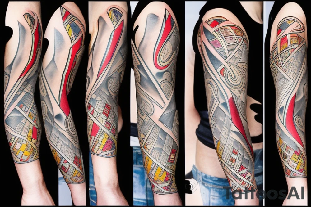 ojo humano abstracto tattoo idea