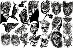 Fallen angel tattoo idea