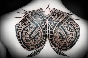 cyberpunk tribal neck tattoo tattoo idea