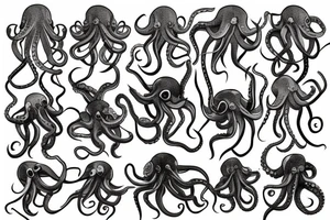 Neo traditional octopus tattoo idea