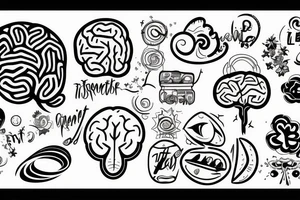 brain and lights tattoo idea