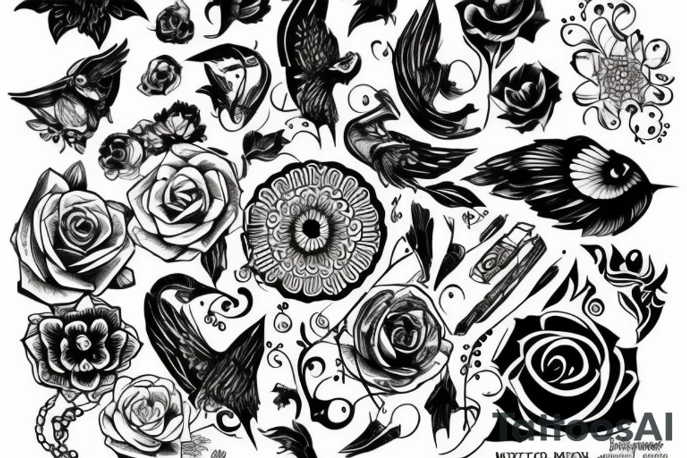 Мозг в молниях tattoo idea