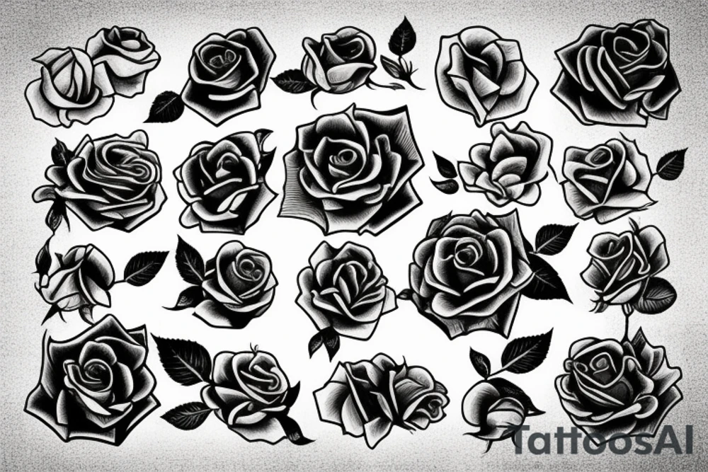 roses tattoo idea