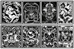 Cyber sigils tattoo idea