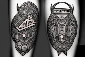 design a cyber neo tribal tattoo for me tattoo idea