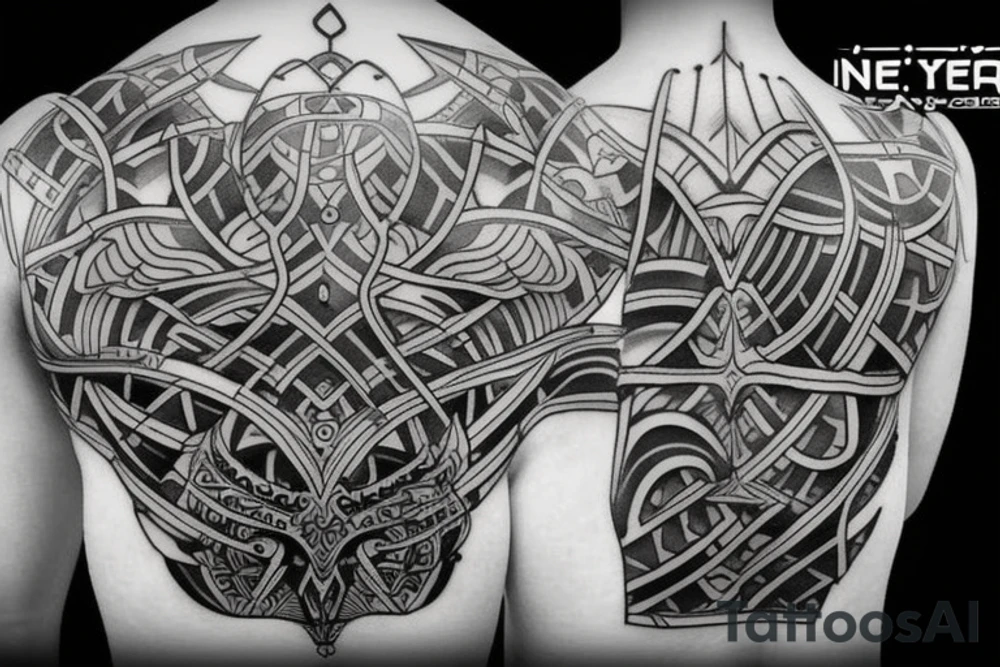 design a cyber neo tribal tattoo for me tattoo idea