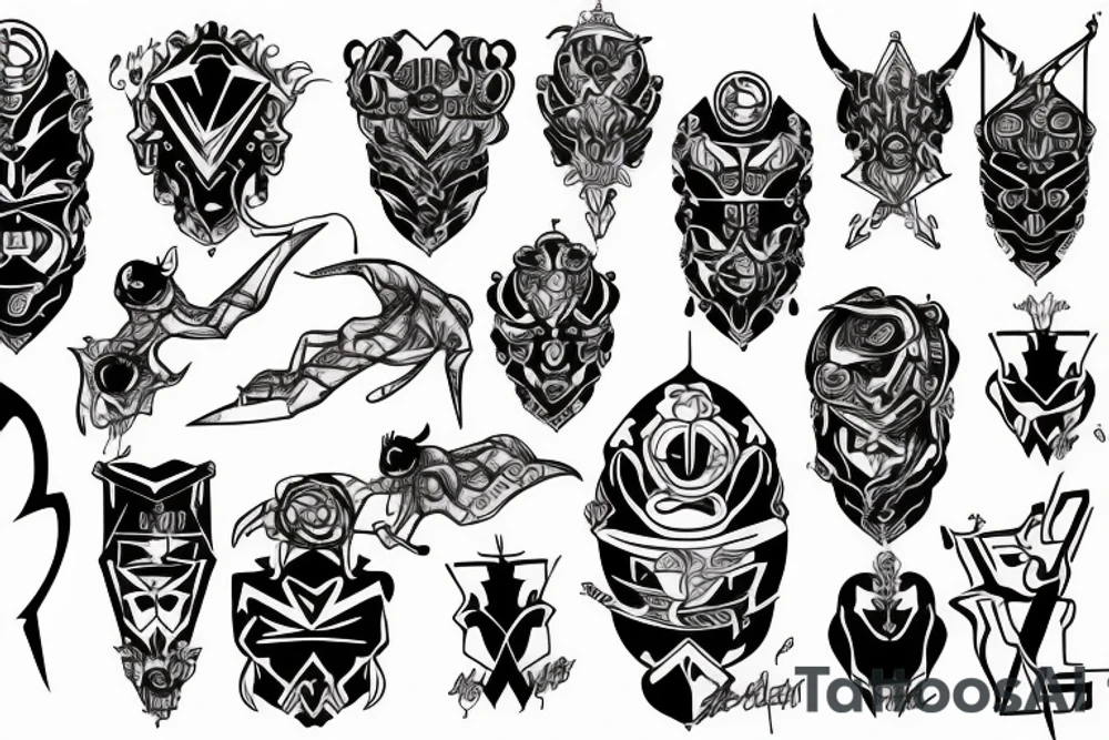 design a cyber sigilism tattoo for me tattoo idea