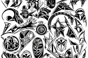 design a cyber sigilism tattoo for me tattoo idea