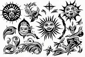 Open Bible with sun rays coming out tattoo idea