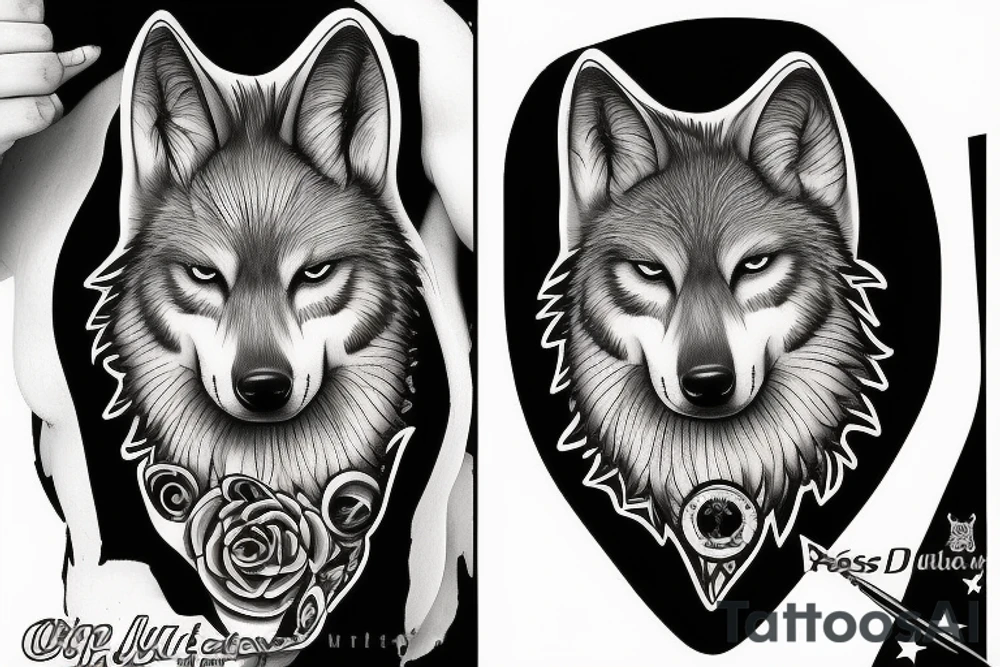 Wolf from puss n boots tattoo idea