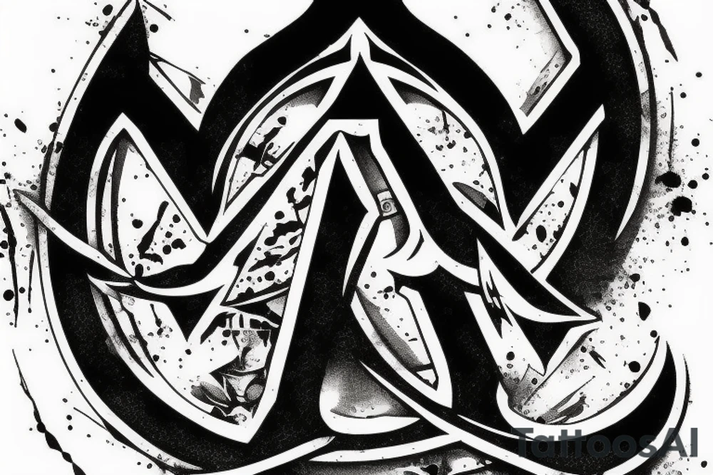 Assassins creed logo inside Xbox logo tattoo idea