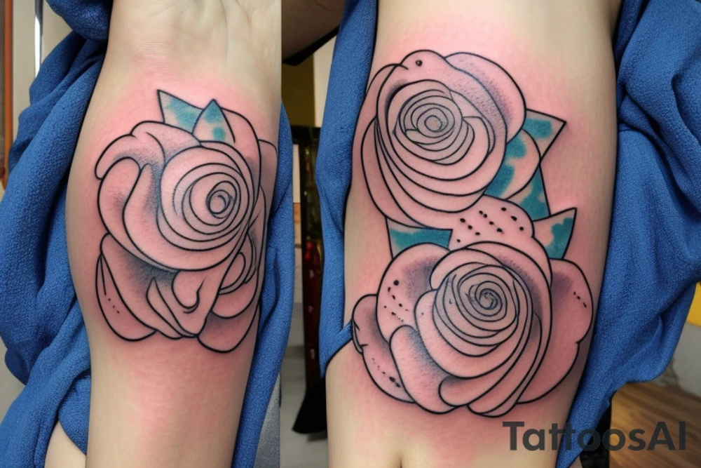 tatoo on the breast with a baby tattoo idea