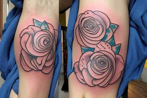 tatoo on the breast with a baby tattoo idea
