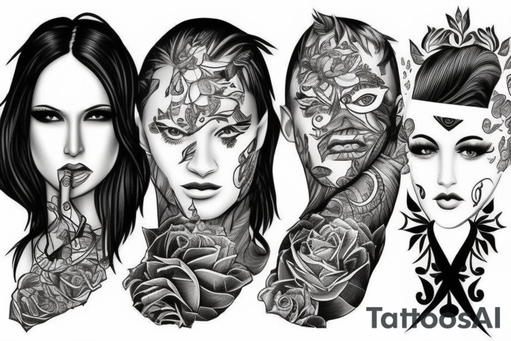 Bisexual masculine teen tattoo idea