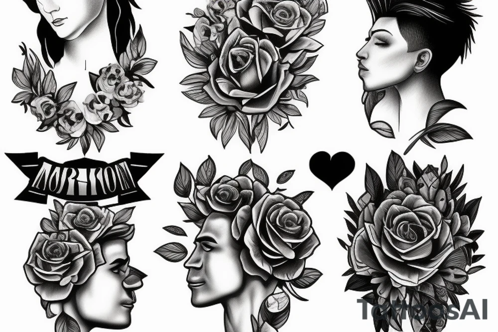 Bisexual masculine teen tattoo idea