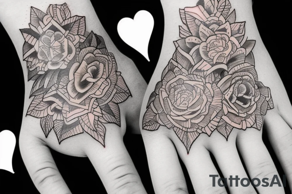 hand holdin pen tattoo idea