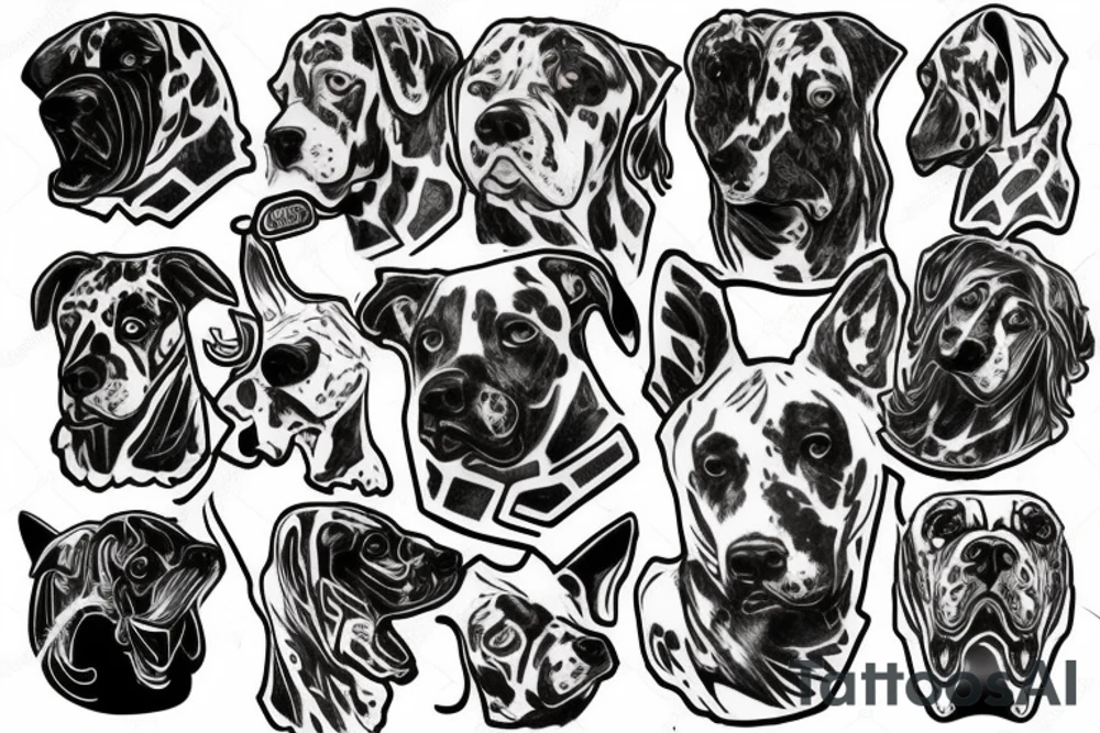 dogo argentino tattoo idea