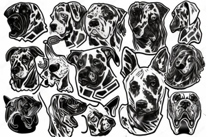 dogo argentino tattoo idea